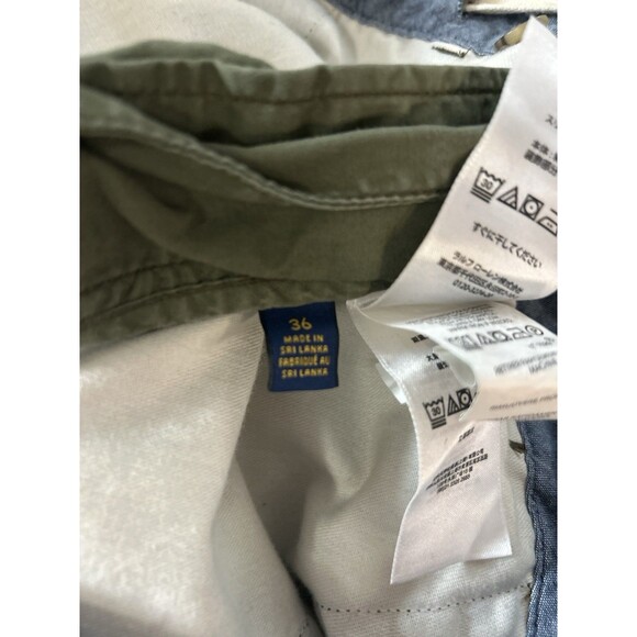 Polo Ralph Lauren Chino Shorts Men's 36 Relaxed Fit Olive Green Preppy - Picture 6 of 6